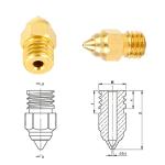 Creality MK8 Brass Nozzles 0.4mm - 5 Pack