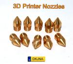 0.4mm MK8 Brass Nozzle for 3D Printers