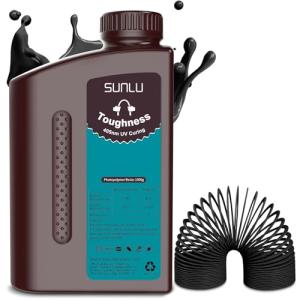 SUNLU Flexible 3D Printer Resin – 1KG Black