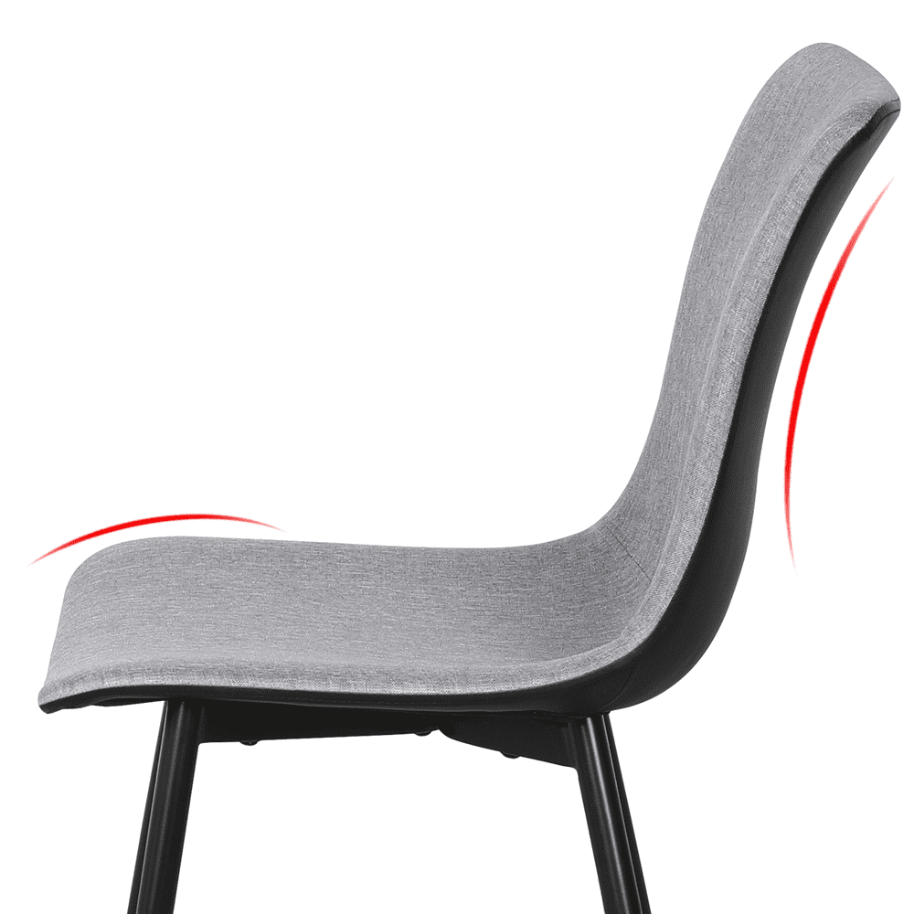 Yaheetech Gray Dining Chairs Set of 4