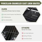 Propane Charcoal Grill Combo with Dual Lids