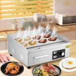 18 Inch Commercial Electric Griddle with Adjustable Temp