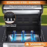 Upgraded 30,000 BTU Stainless Steel Gas Grill