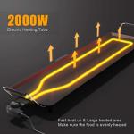 LDAILY Extra Large Nonstick Electric Griddle Grill