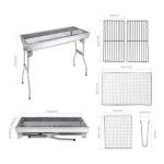 Portable Stainless Steel Charcoal Grill for Outdoor Fun