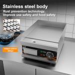 DULNICE 12 Inch Electric Griddle with Adjustable Temp