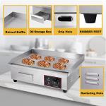22" Electric Griddle for Home and Restaurant Grilling