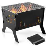 Odoland Portable Folding Charcoal Grill for Camping