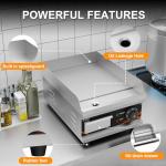 DULNICE 12 Inch Electric Griddle with Adjustable Temp