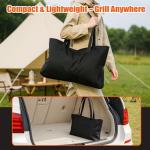 Portable Charcoal/Gas Camping Barbecue with Carry Bag