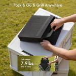 Raynesys Portable Charcoal Grill with Carry Bag