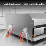 DULNICE 12 Inch Electric Griddle with Adjustable Temp