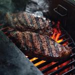 Half-Moon Cast Iron Cooking Grate with Lifter