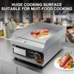 DULNICE 12 Inch Electric Griddle with Adjustable Temp