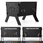 Odoland Portable Folding Charcoal Grill for Camping