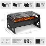 Raynesys Portable Charcoal Grill with Carry Bag