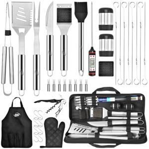 Kaluns Stainless Steel BBQ Set with Case and Apron