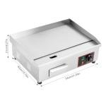 1600W Stainless Steel Electric Griddle for Cooking
