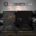 Odoland Portable Folding Charcoal Grill for Camping
