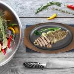 Yardwe Non-Stick Teppanyaki Grill Pan 10.62"x6.49