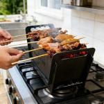 Compact Foldable Hibachi Grill for Camping