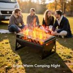 Raynesys Portable Charcoal Grill with Carry Bag