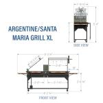 XL Argentine Santa Maria BBQ Grill for Outdoor Cooking