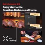 Electric Rotisserie Oven with Auto-Rotating Skewers