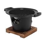 Wooden Charcoal Hibachi Grill for Indoor/Outdoor Use