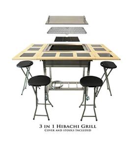 3-in-1 Hibachi BBQ Grill for Outdoor Fun