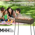 Portable Charcoal Grill for 12 Skewers