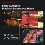 Brazilian Flame Rotisserie Grill with 2 Skewers