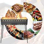 Portable Charcoal Grill for 12 Skewers