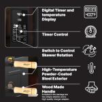 Electric Rotisserie Oven with Auto-Rotating Skewers