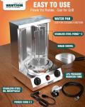 WantJoin Gas Shawarma Grill Machine with Drip Pan