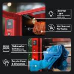 Brazilian Flame Rotisserie Grill with 2 Skewers