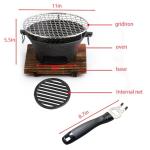 Round Cast Iron Charcoal Hibachi Grill