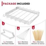 Unicook Stainless Steel BBQ Kabob Set with Rack