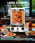 WantJoin Gas Vertical Shawarma Grill with Rotating Plate