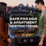 Dual Zone Electric Grill for Searing and Roasting