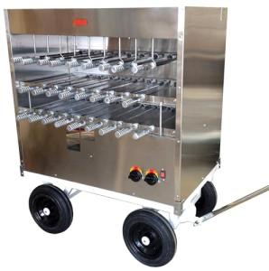 Professional Brazilian Gas Grill with 26 Skewers
