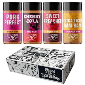 BBQ Seasonings and Rubs Variety Pack (4-Pack)