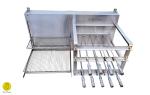 Brazilian BBQ Charcoal Grill with 9 Skewers
