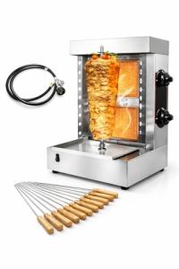 2-Burner Stainless Steel Shawarma Grill Machine