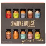Gourmet Grilling Spice Set in Mini Glass Bottles