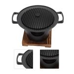 Wooden Charcoal Hibachi Grill for Indoor/Outdoor Use