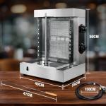 2-Burner Stainless Steel Shawarma Grill Machine