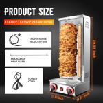 Vertical Gas Broiler for Perfect Shawarma and Kebab