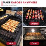 Unicook Stainless Steel BBQ Kabob Set with Rack