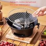 Round Cast Iron Charcoal Hibachi Grill